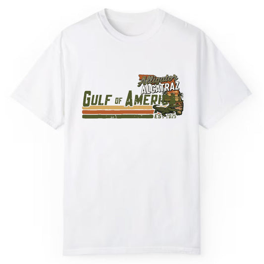 Alligator Alcatraz Gulf Of America Est 2025 Shirt