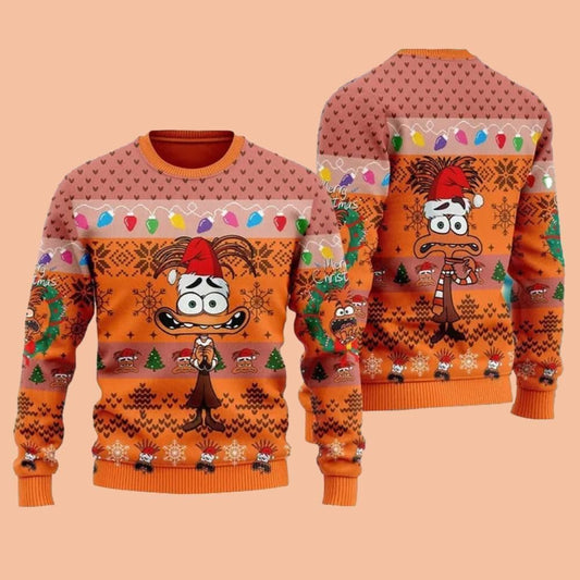 Anxiety Ugly Sweater Christmas 2025