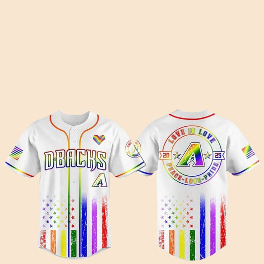 2025 Arizona Diamondbacks Pride Month Love Is Love Jersey