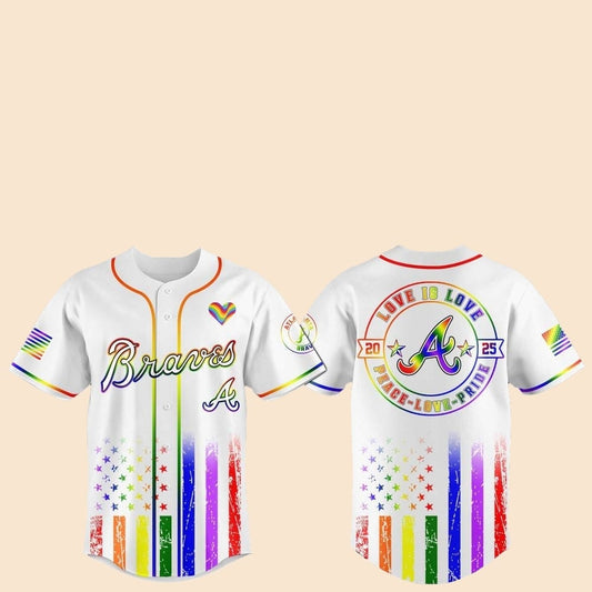 2025 Atlanta Braves Pride Month Love Is Love Jersey