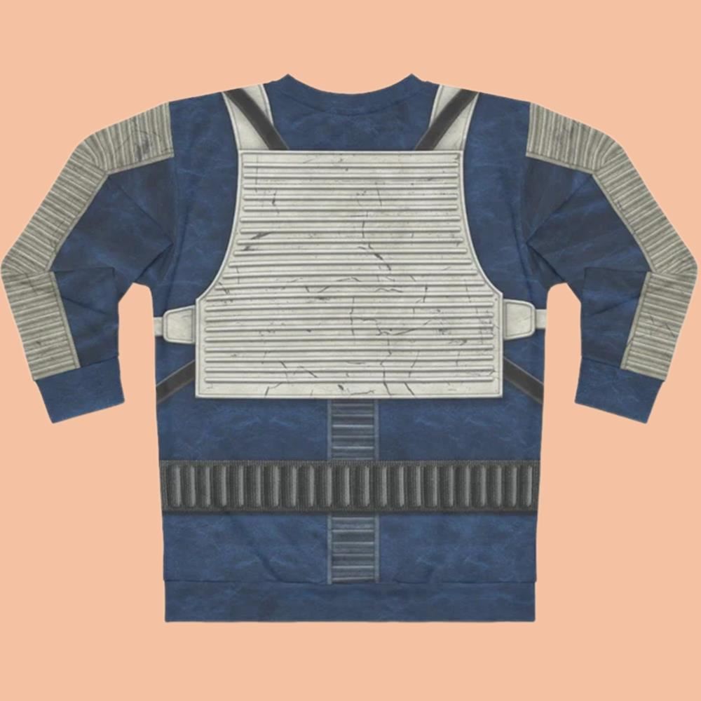 Blue Squadron Resistance Pilot Stwa Cosplay Costume Ugly Sweater 2025
