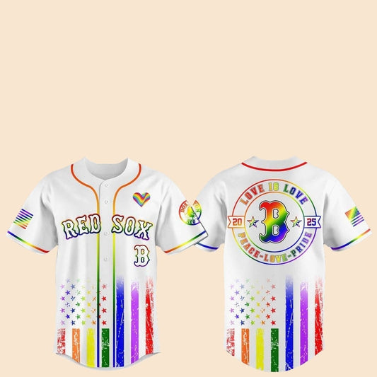 2025 Boston Red Sox Pride Month Love Is Love Jersey