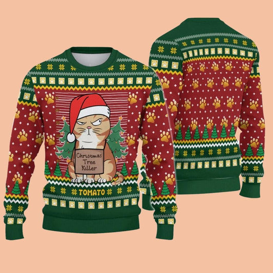 Christmas Tree Killer Ugly Sweatshirt Christmas 2025