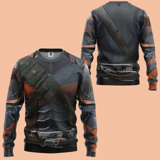 DC Deathstroke Suit Cosplay Costume Pullover Ugly Sweater 2025