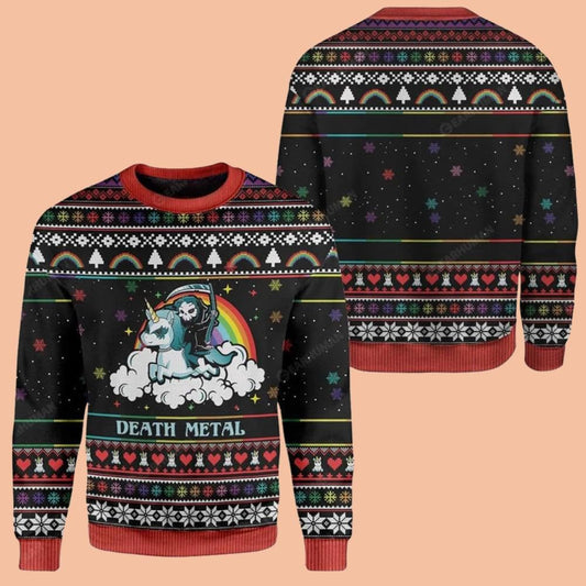 Death Metal Ugly Sweater Christmas 2025