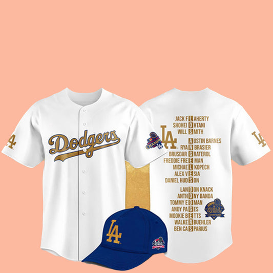 Dodgers Gold Collection Jersey Hat 2025