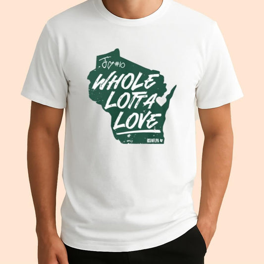 Green Bay Football Jordan Love Whole Lotta Love Shirt