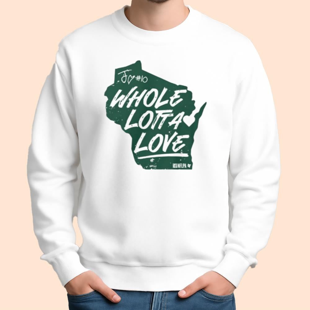 Green Bay Football Jordan Love Whole Lotta Love Shirt