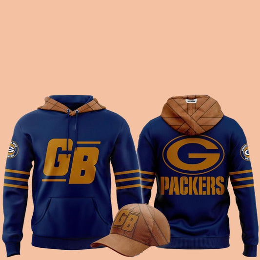 Green Bay Packers Football Classic Hoodie Hat 2025