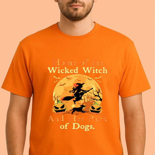 Home Of The Wicked Witch And Her Pack Of Dogs Shirt 2025 Halloween