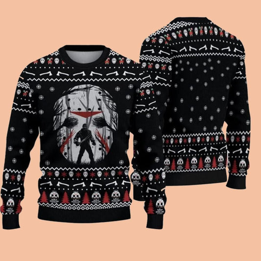 Halloween Jason Voorhees Ugly Sweater Christmas 2025