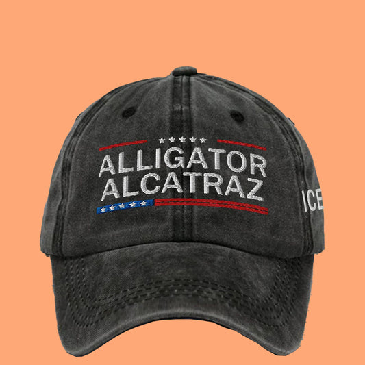 ICE Alligator Alcatraz America Hat