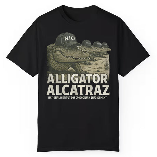 ICE Alligator Alcatraz National Institute Of Crocodilian Enforcement Shirt