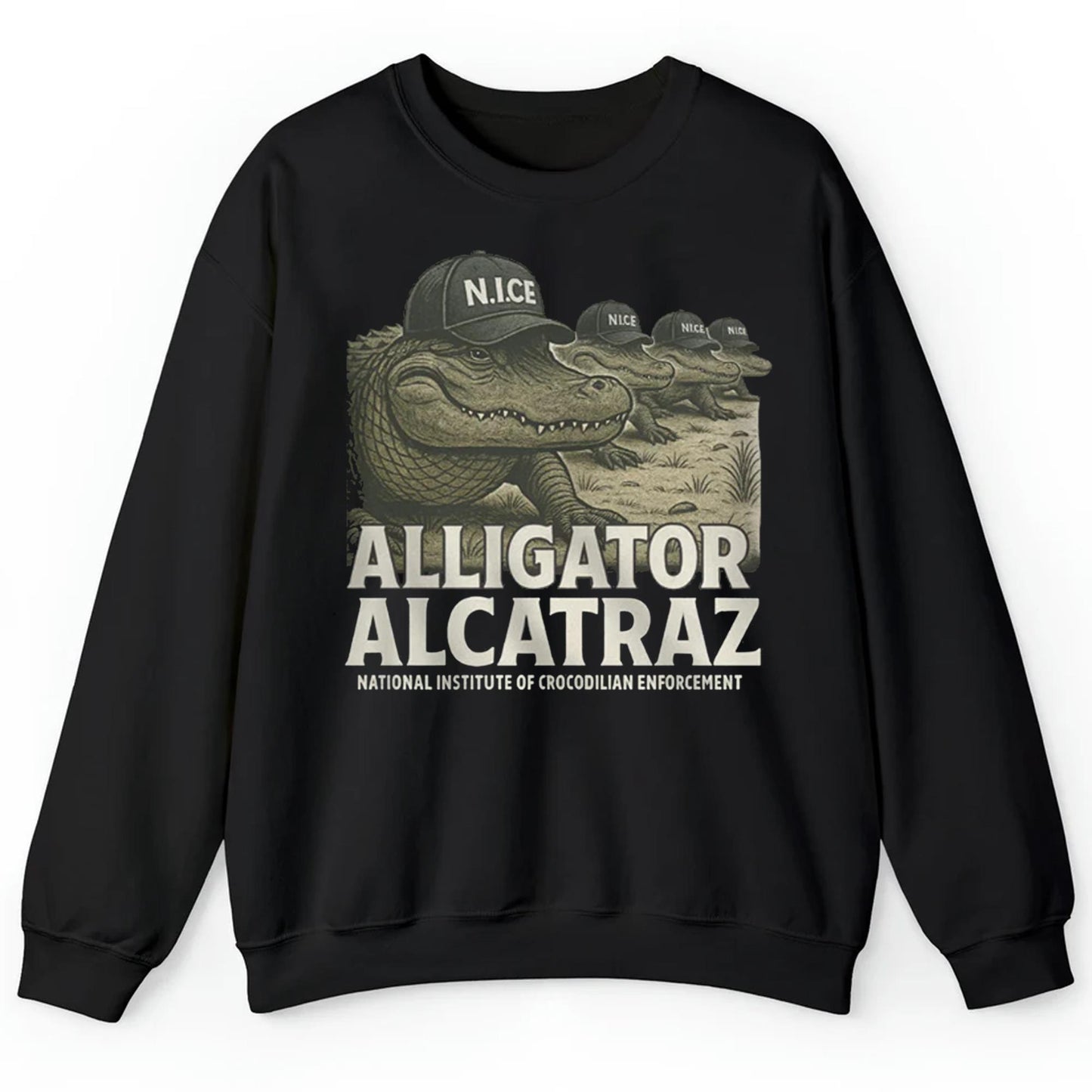 ICE Alligator Alcatraz National Institute Of Crocodilian Enforcement Shirt