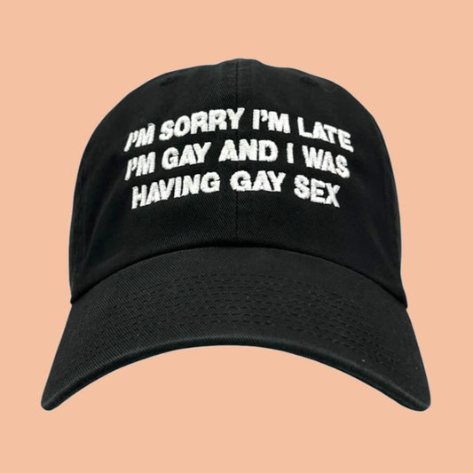 I'm Sorry I'm Late I'm Gay And I Was Having Gay Sex Hat