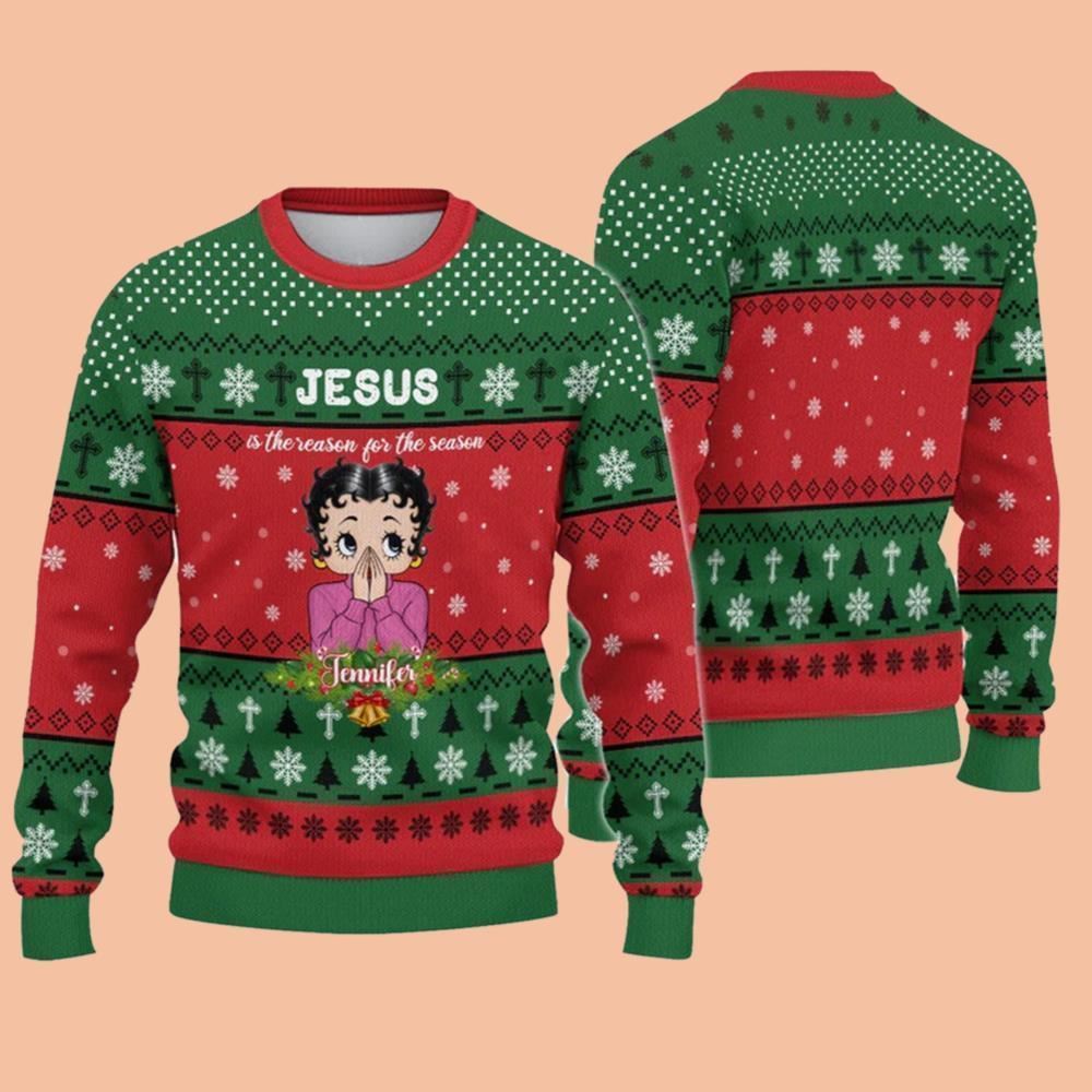 Jesus Is The Reason For The Season Ugly Sweatshirt Christmas 2025
