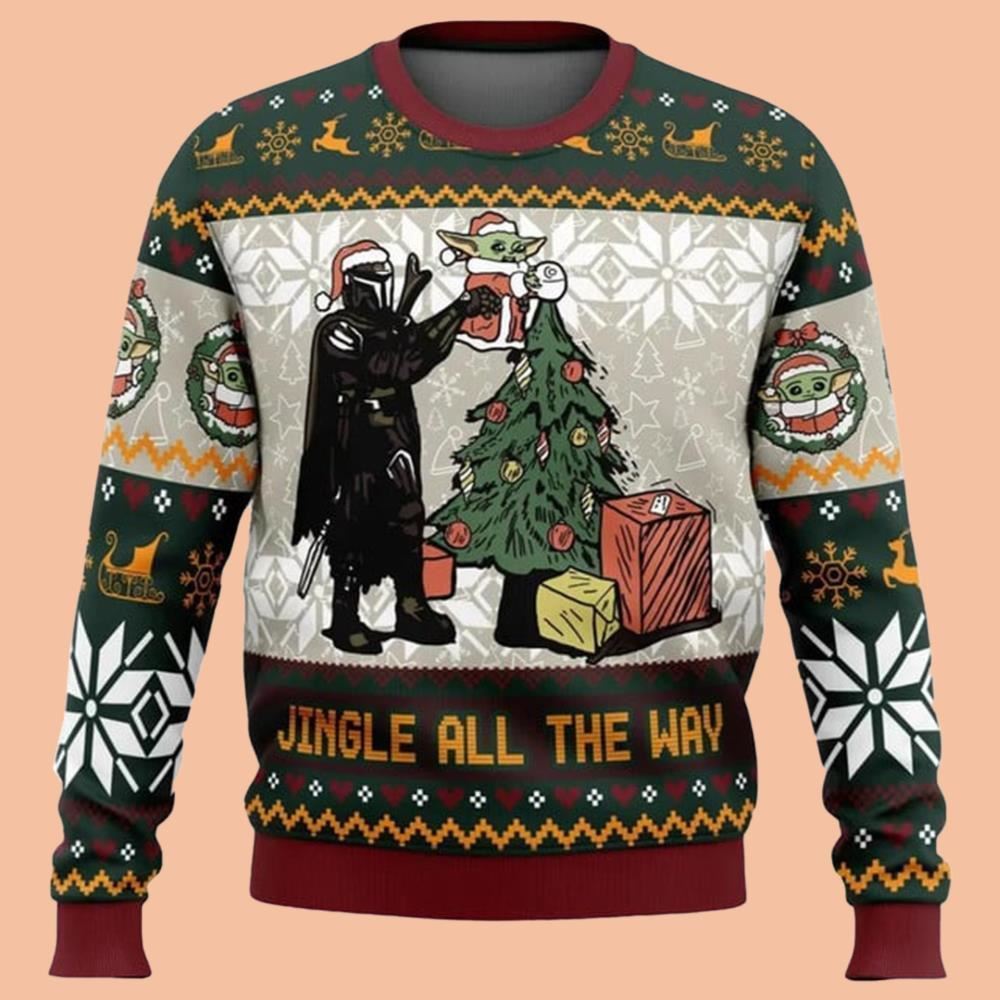 Jingle All The Way Star Wars Ugly Sweater Christmas 2025