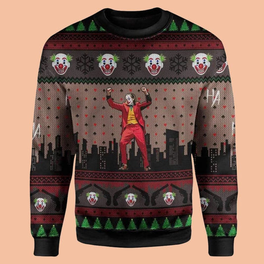 Joker Ugly Sweater Christmas 2025