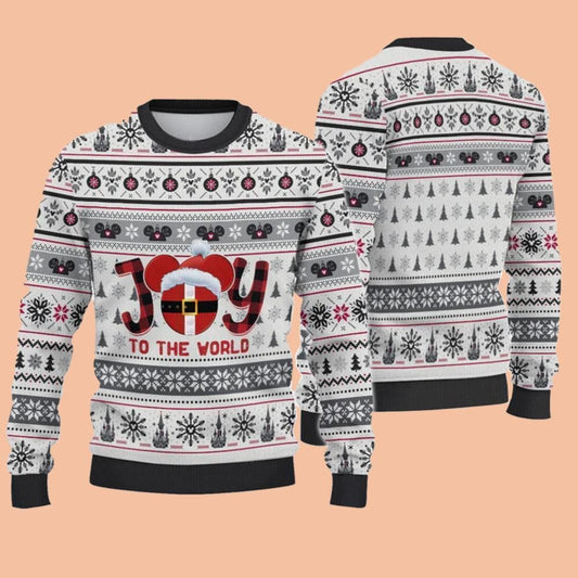 Joy To The World Mouse Ugly Sweatshirt Christmas 2025