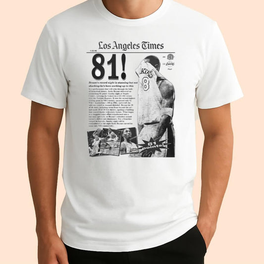 Kobe Bryant Los Angeles Times 81 Points Shirt