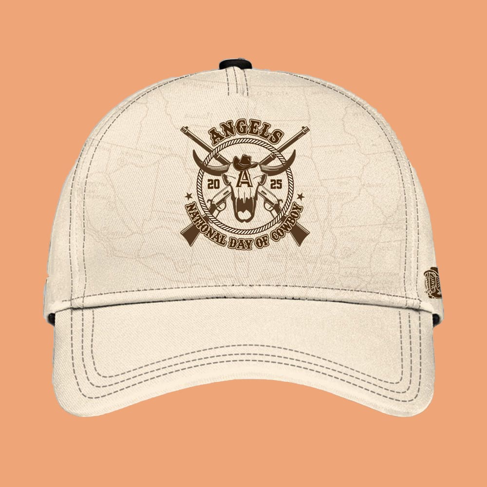 LA Angels National Day of Cowboy 2025 Jersey Hat