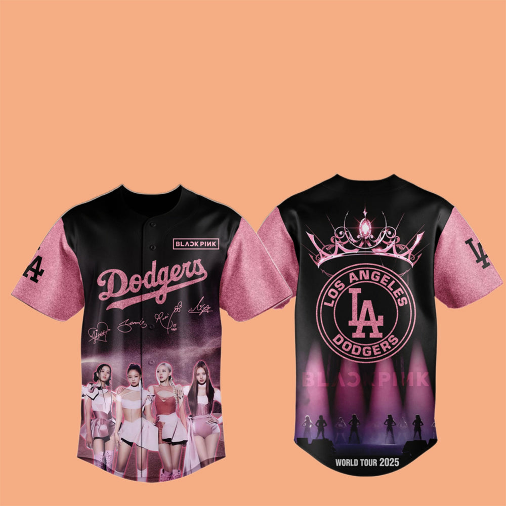 LA Dodgers Blackpink World Tour Jersey 2025 And Hat