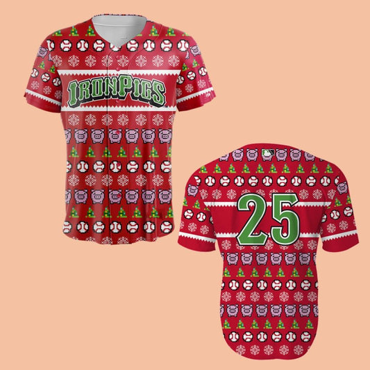 Lehigh Valley IronPigs Christmas in July Jersey 2025 Giveaway