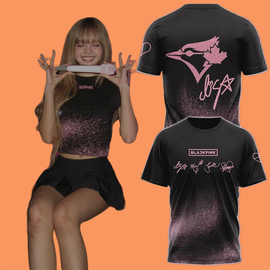 Lisa Blue Jays Black Pink Shirt Hat
