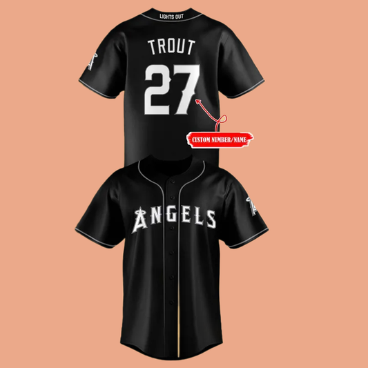 Los Angeles Angels Black Lights Out jersey