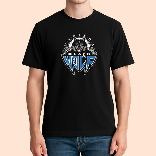 Madison Mallards Black Wolf Shirt
