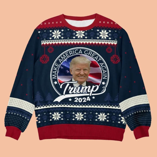 Make America Great Again Trump 2024 Ugly Sweatshirt Christmas 2025