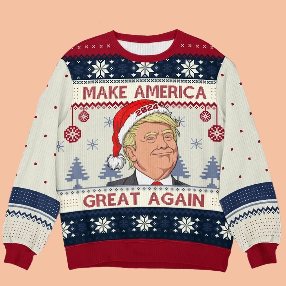 Make America Great Again Trump Ugly Sweatshirt Christmas 2025