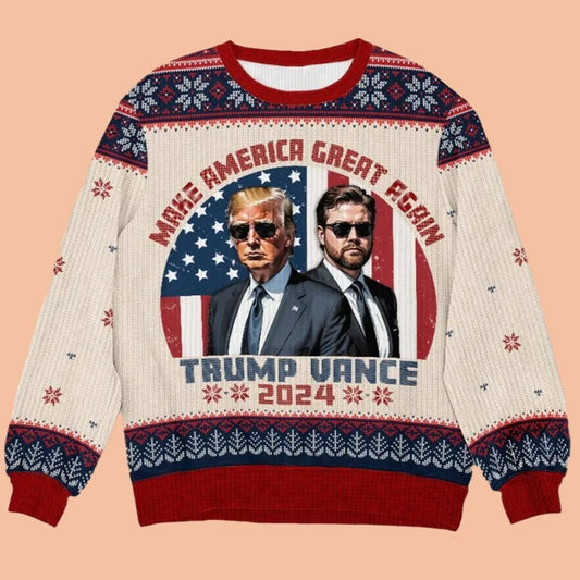 Make America Great Again Trump Vance 2024 Ugly Sweatshirt Christmas 2025