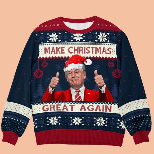 Make Christmas Great Again Ugly Sweatshirt Christmas 2025