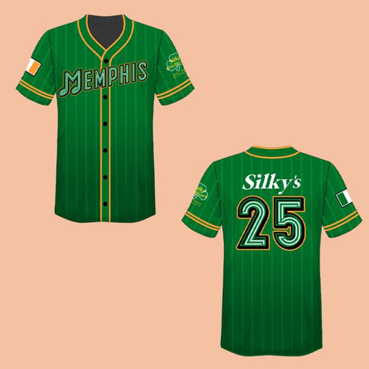 Memphis Redbirds Halfway to St. Patrick's Day Jersey Giveaway 2025