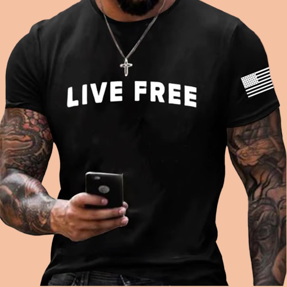 Men's Charlie Kirk Live Free Shirt