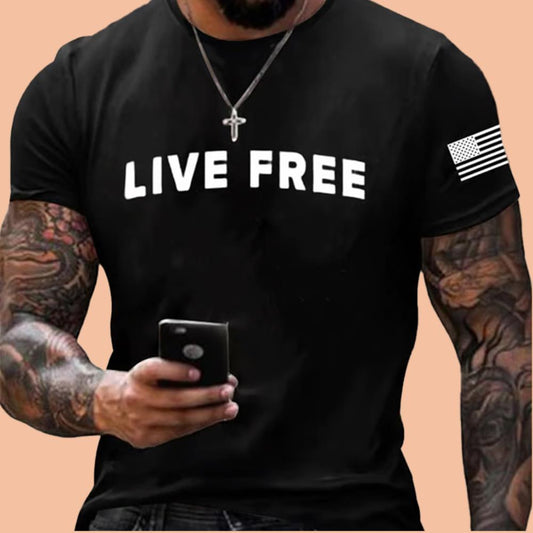 Men's Charlie Kirk Live Free Shirt