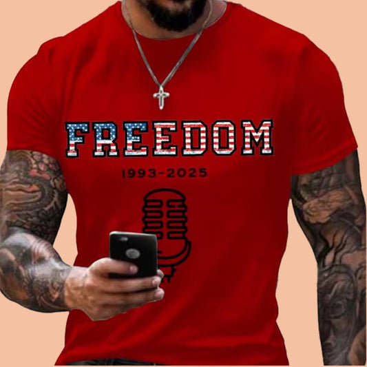 Men's Charlie Kirk Freedom 1993-2025 Shirt