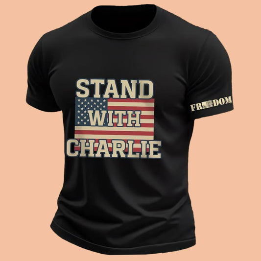 Men's Stand With Charlie Kirk Shirt