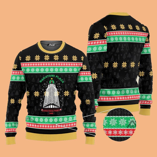 Nakatomi Plaza Die Hard Ugly Sweater Christmas 2025