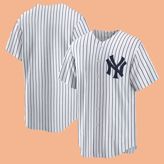 New York Yankees White Home Pinstripe Jersey 2025