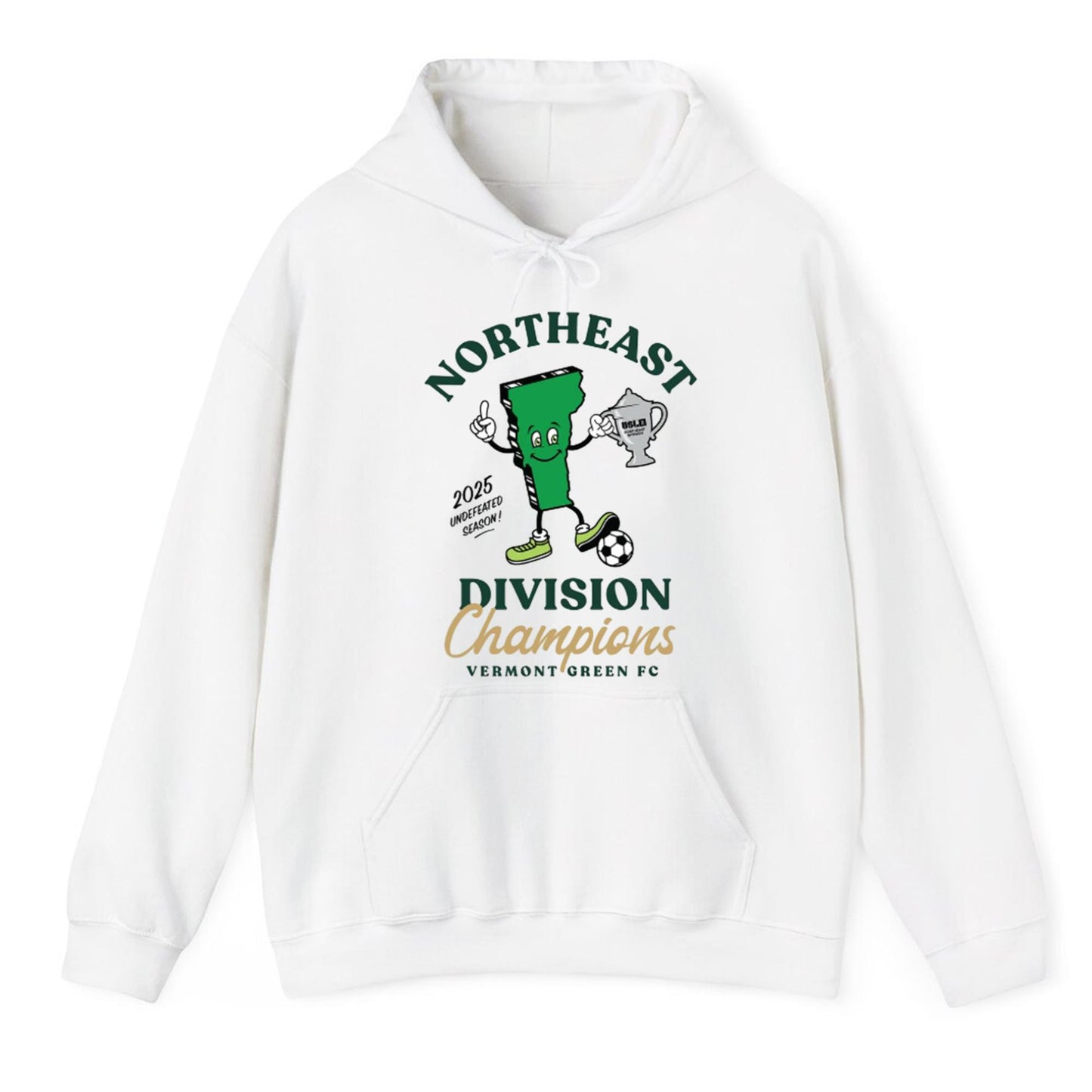 Vermont Green Fc Division Northeast 2025 Undefeated Season Champions Shirt