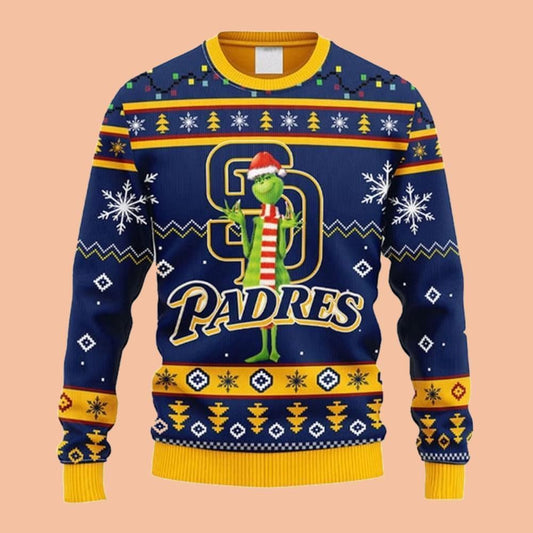 Padres Funny Grnch Ugly Sweater Christmas 2025