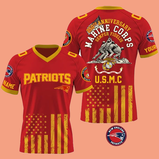 Patriots US 250th Anniversary Marine Corps Semper Fidelis Jersey