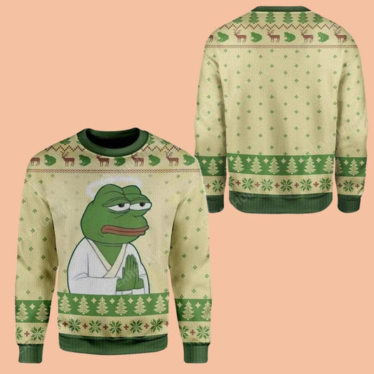 Pepe The Frog Sweatshirt Ugly Sweater Christmas 2025