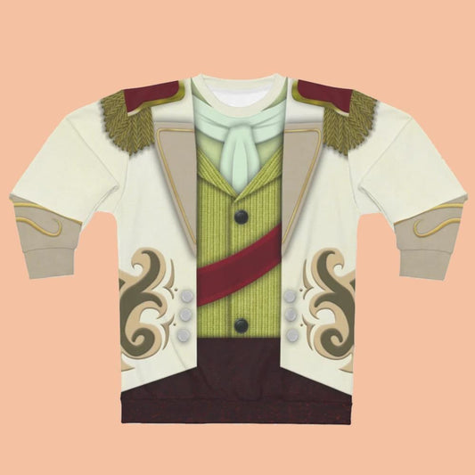 Prince Hans White Suit Cosplay Costume Ugly Sweater 2025