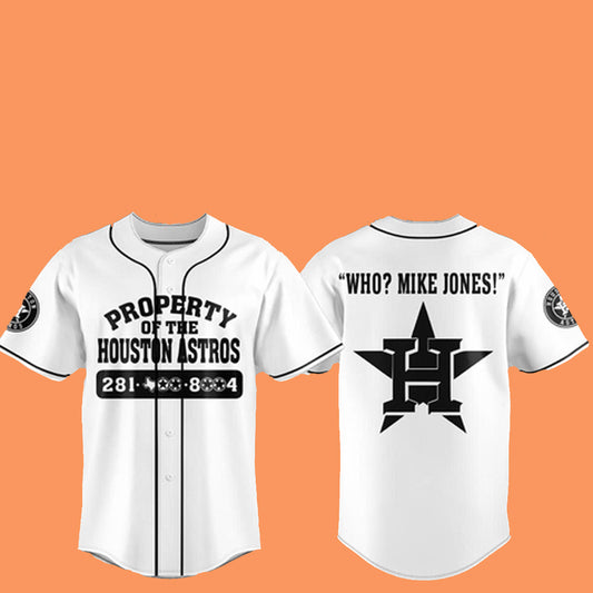 Property Of The Houston Astros Who Mike Jones Jersey 2025