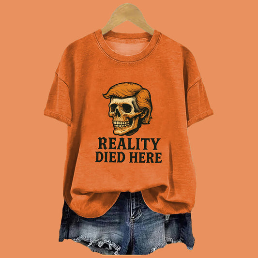 Reality Died Here Halloween Shirt 2025