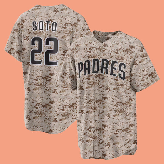 San Diego Padres Juan Soto Camo Jersey 2025