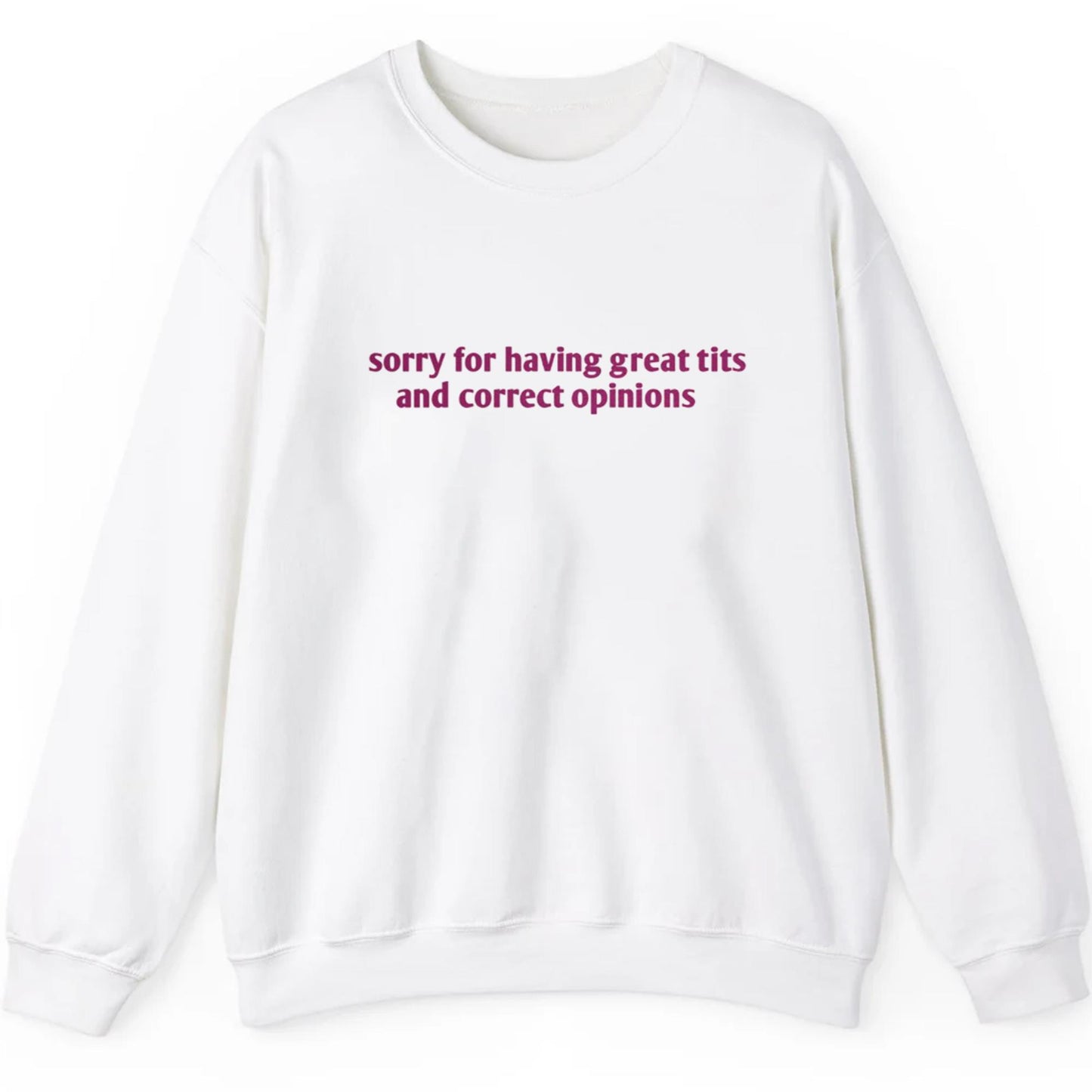 Sorry For Having Great Tits And Correct Opinions Shirt
